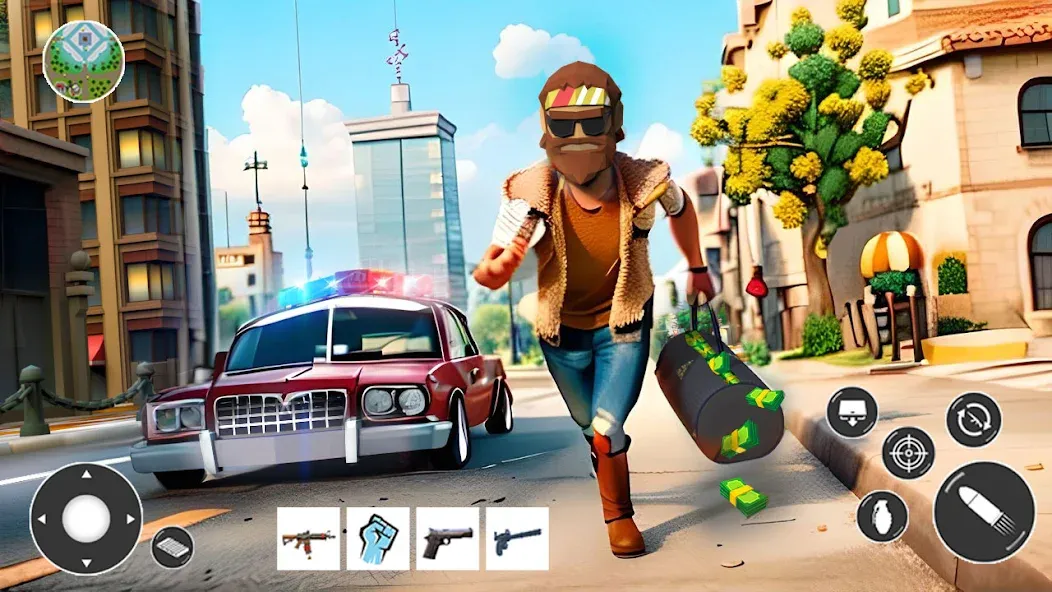 Скачать взлом Gangster Car Theft Games (Гангстерская автомобильная война игр)  [МОД Все открыто] — полная версия apk на Андроид screen 3