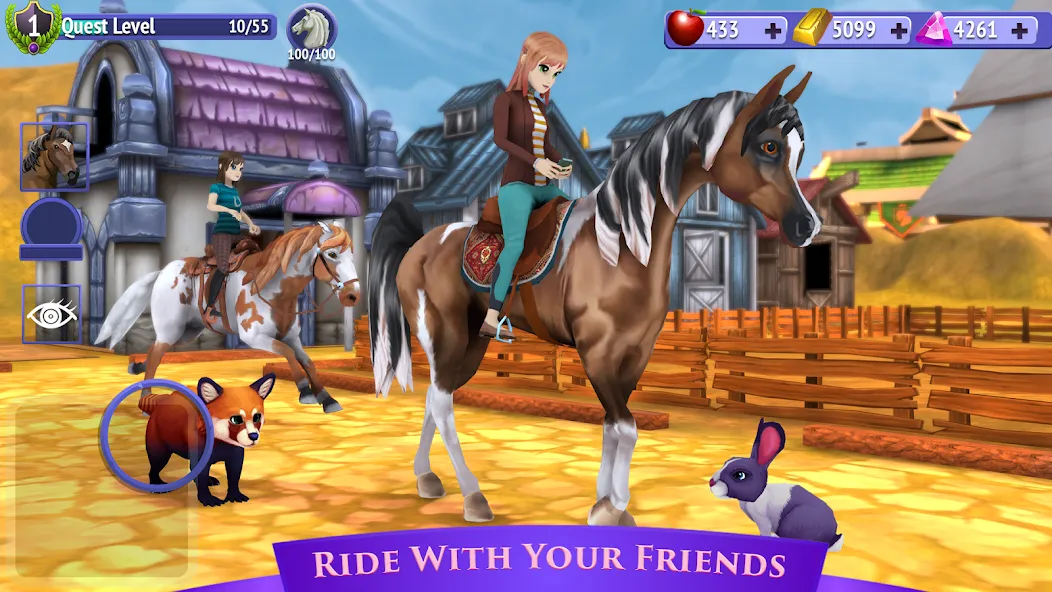 Скачать взлом Horse Riding Tales — Wild Pony (Хорс Райдинг Тейлс)  [МОД Menu] — последняя версия apk на Андроид screen 5