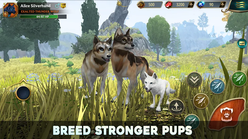 Взлом Wolf Tales — Wild Animal Sim (Вулф Тейлс)  [МОД Меню] — полная версия apk на Андроид screen 1