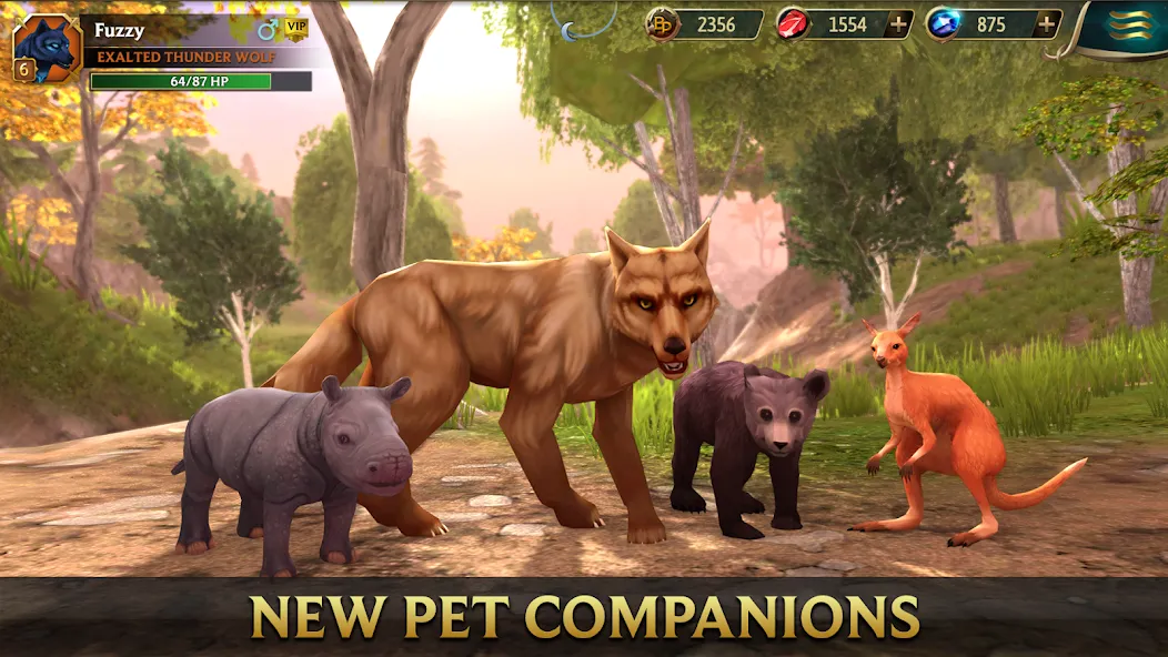 Взлом Wolf Tales — Wild Animal Sim (Вулф Тейлс)  [МОД Меню] — полная версия apk на Андроид screen 2