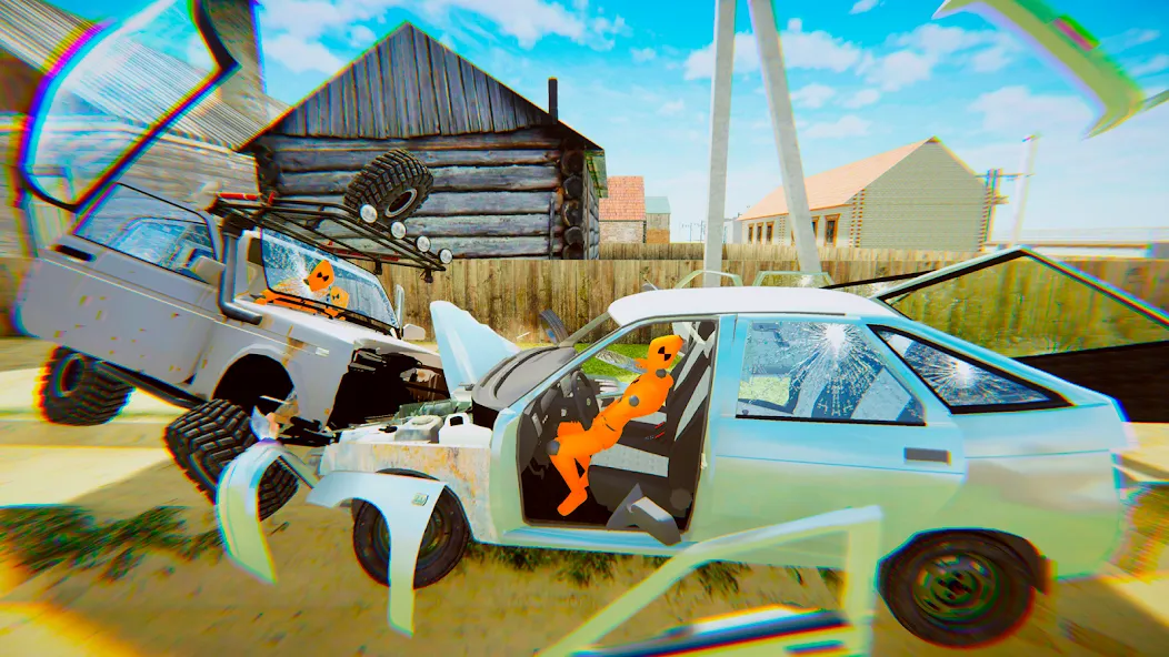 Взломанная VAZ Crash Test Simulator 2  [МОД Меню] — полная версия apk на Андроид screen 2