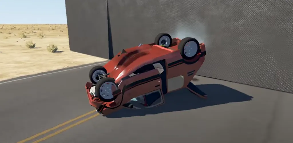 Скачать взломанную Realistic Car Crash Simulator  [МОД Unlocked] — полная версия apk на Андроид screen 1