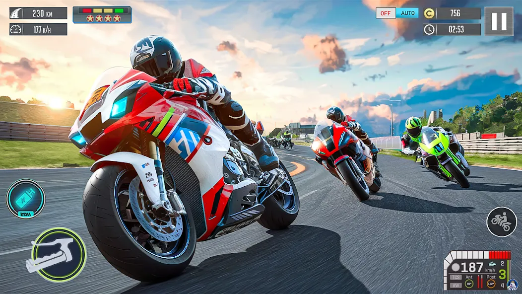 Взломанная Moto Racing 3d Motorcycle Game (Дерт Байк Рейсинг 3Д)  [МОД Unlocked] — последняя версия apk на Андроид screen 3