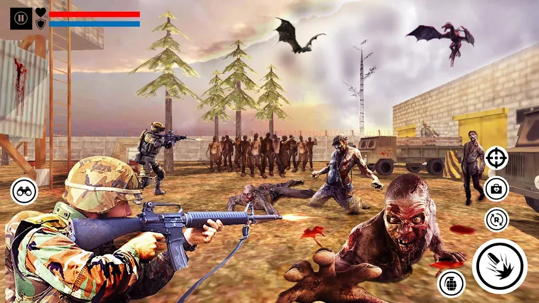 Взломанная Sniper Zombie Shooting (Зомби стреляющая оффлайн игра)  [МОД Много денег] — последняя версия apk на Андроид screen 3