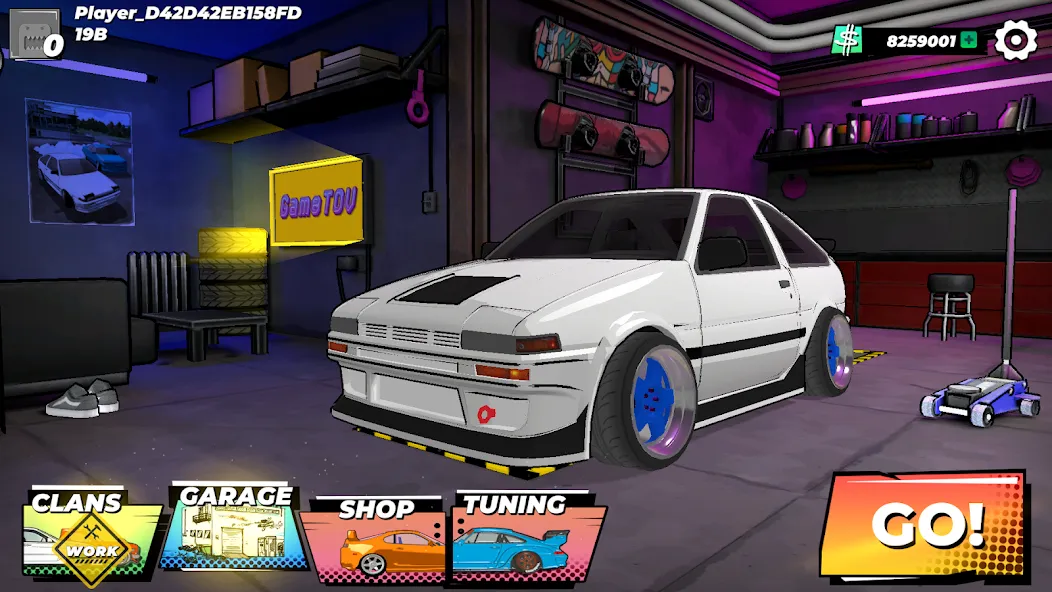 Взломанная Drift King: Online (Дрифт Кинг)  [МОД Много монет] — последняя версия apk на Андроид screen 2