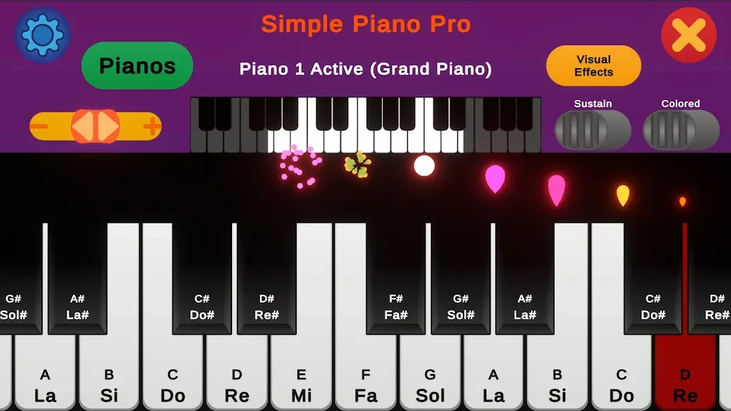 Взломанная Simple Piano Pro (Симпл Пиано Про)  [МОД Mega Pack] — полная версия apk на Андроид screen 2