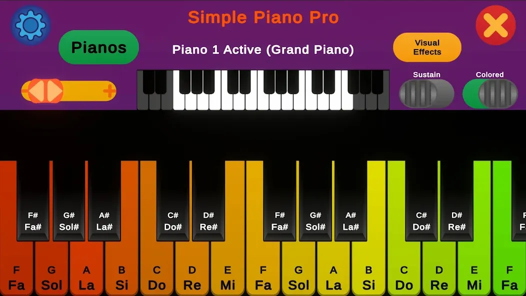 Взломанная Simple Piano Pro (Симпл Пиано Про)  [МОД Mega Pack] — полная версия apk на Андроид screen 4