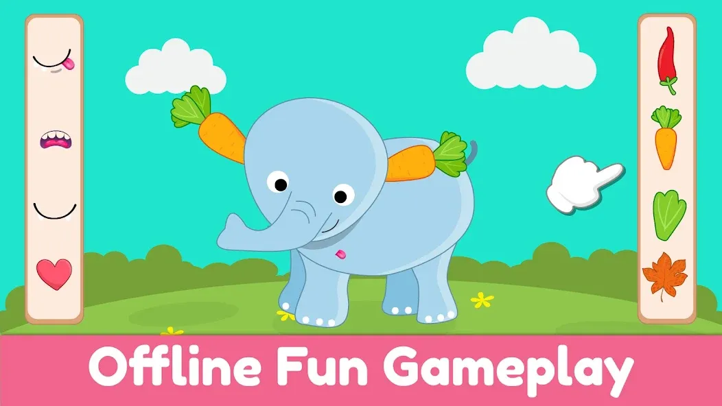 Взломанная ElePant Kids Learning Games 2+  [МОД Много монет] — полная версия apk на Андроид screen 4