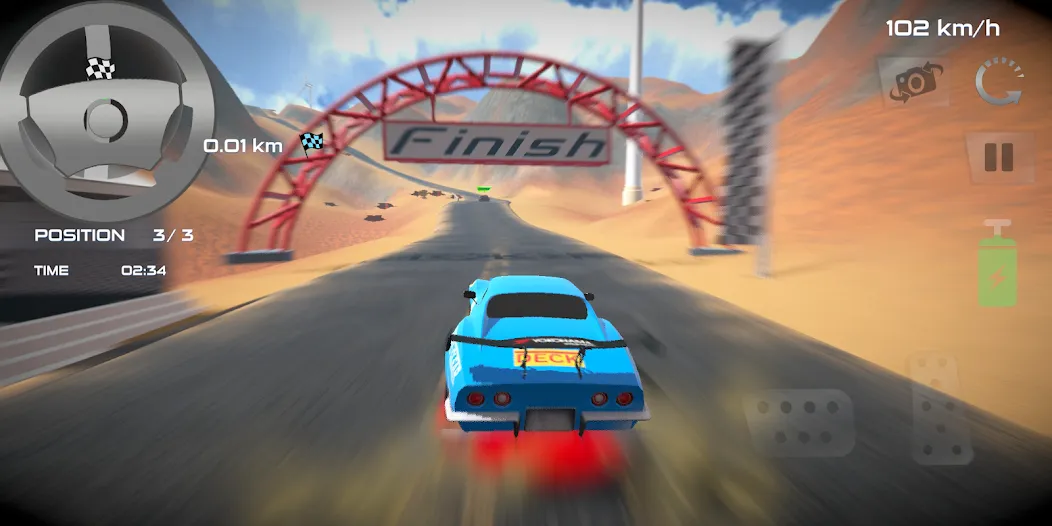 Скачать взломанную Rally Car : Extreme Fury Race (Ралли Кар)  [МОД Много монет] — полная версия apk на Андроид screen 4