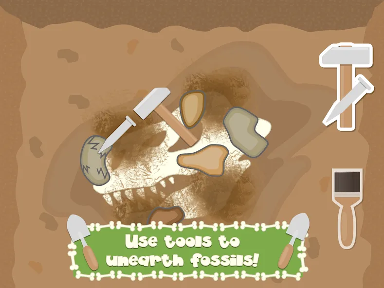 Взлом Dino Fossil Dig — Jurassic Adv (Дино Фоссил Диг)  [МОД Меню] — стабильная версия apk на Андроид screen 3