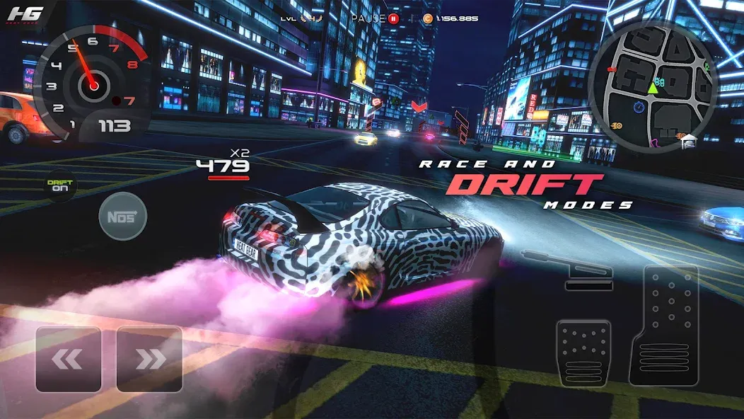 Скачать взломанную Heat Gear — Race & Drift World (Хит Гир)  [МОД Unlocked] — последняя версия apk на Андроид screen 3