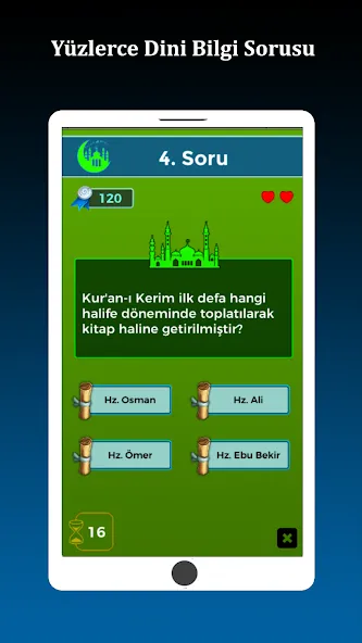 Скачать взлом İslami Bilgi Yarışması  [МОД Меню] — полная версия apk на Андроид screen 2