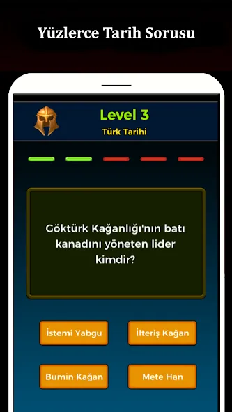 Скачать взломанную Tarih Bilgi Yarışması  [МОД Бесконечные деньги] — полная версия apk на Андроид screen 1