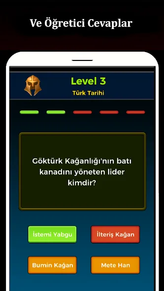 Скачать взломанную Tarih Bilgi Yarışması  [МОД Бесконечные деньги] — полная версия apk на Андроид screen 2