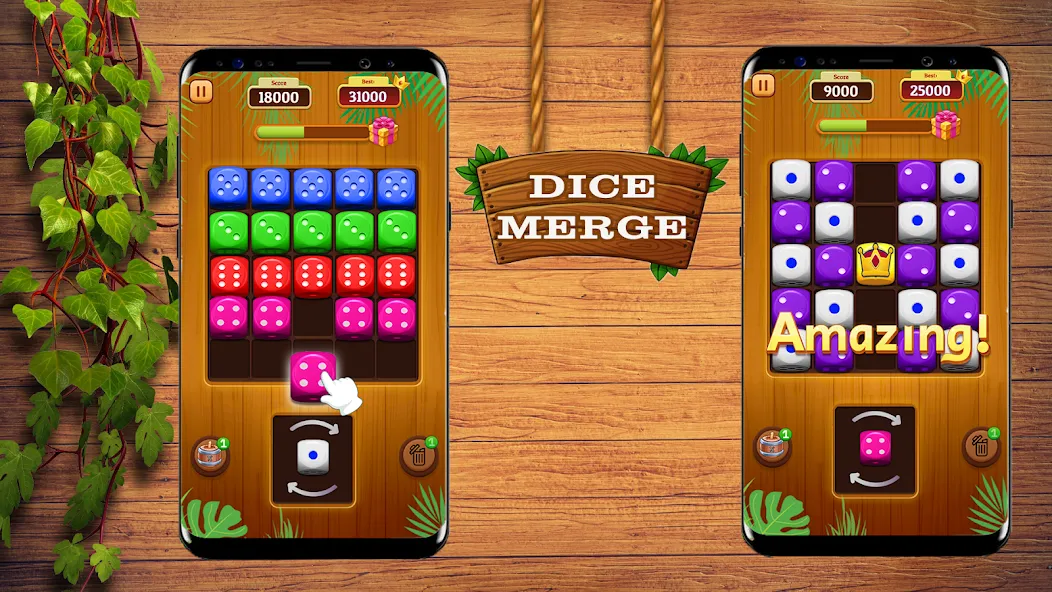 Скачать взломанную Dice Merge: Dice Mania Game (Дайс Мердж)  [МОД Menu] — последняя версия apk на Андроид screen 1