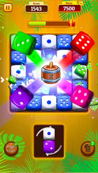 Скачать взломанную Dice Merge: Dice Mania Game (Дайс Мердж)  [МОД Menu] — последняя версия apk на Андроид screen 2