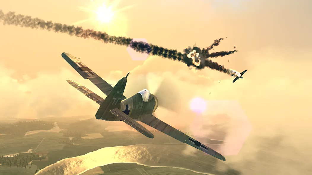 Скачать взлом Warplanes: WW2 Dogfight (Варплейнс)  [МОД Mega Pack] — полная версия apk на Андроид screen 2