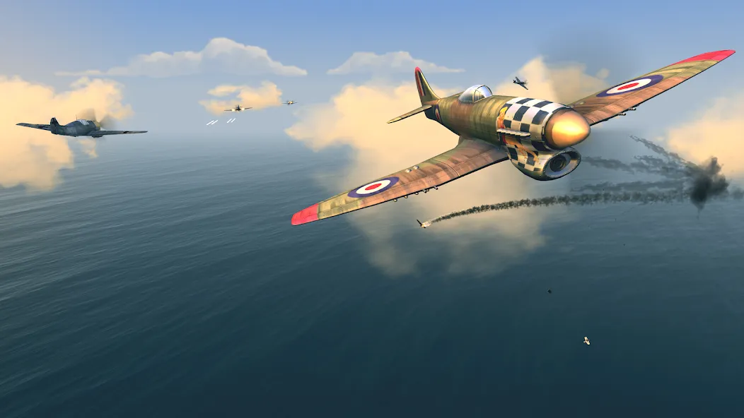 Скачать взлом Warplanes: WW2 Dogfight (Варплейнс)  [МОД Mega Pack] — полная версия apk на Андроид screen 4