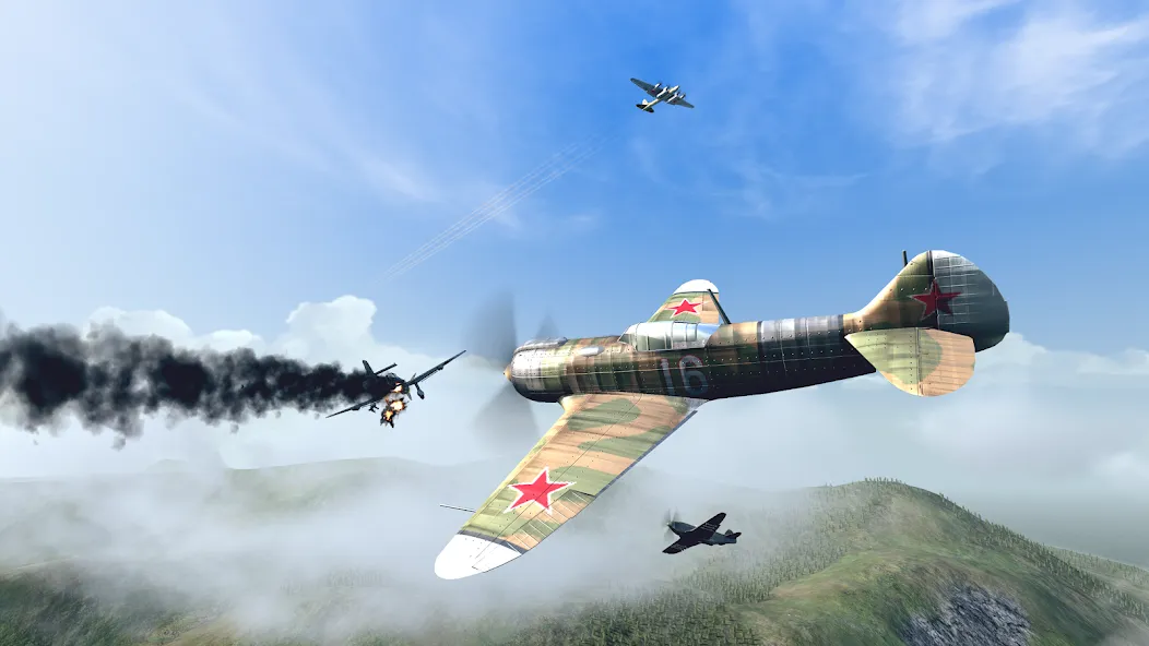 Скачать взлом Warplanes: WW2 Dogfight (Варплейнс)  [МОД Mega Pack] — полная версия apk на Андроид screen 5