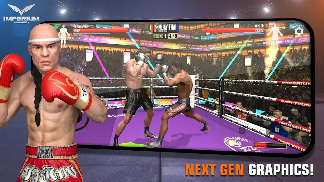 Скачать взлом Muay Thai 2 — Fighting Clash (Муай Тай 2)  [МОД Unlimited Money] — полная версия apk на Андроид screen 1