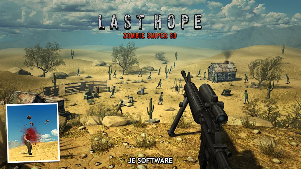 Скачать взлом Last Hope — Zombie Sniper 3D (Ласт Хоуп)  [МОД Меню] — полная версия apk на Андроид screen 3