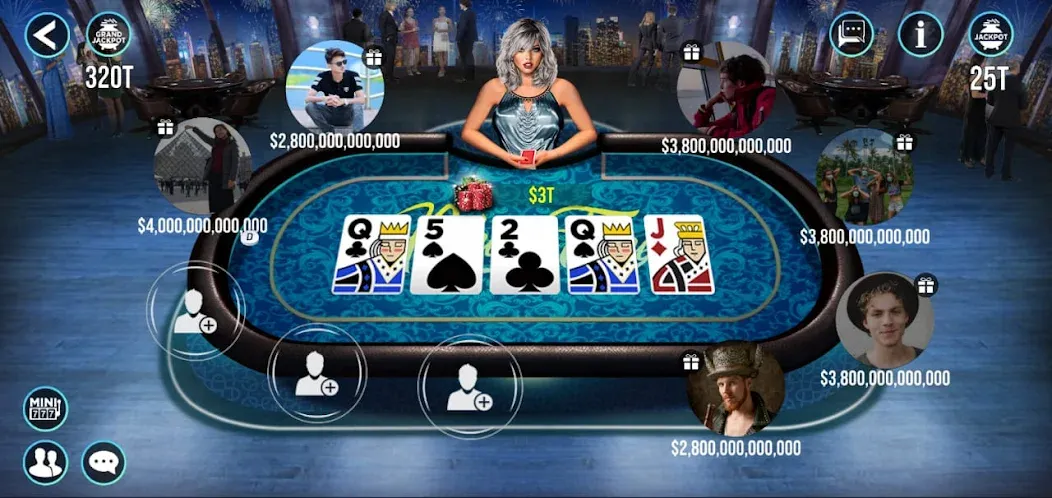 Скачать взломанную POKER FAME (ПОКЕР ФЕЙМ)  [МОД Много денег] — последняя версия apk на Андроид screen 4