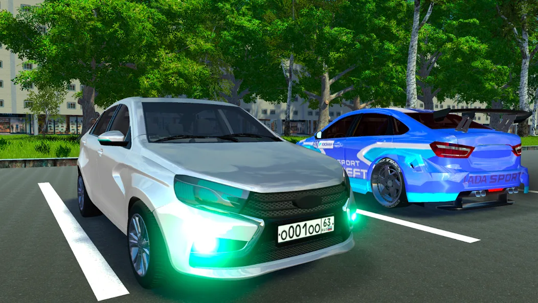 Скачать взлом Lada — Russian Car Driving  [МОД Mega Pack] — стабильная версия apk на Андроид screen 1