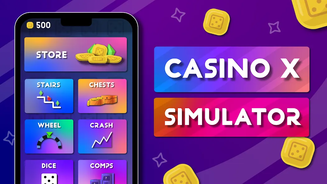 Взлом Casino X — Casino Simulator (Казино Икс)  [МОД Menu] — последняя версия apk на Андроид screen 1