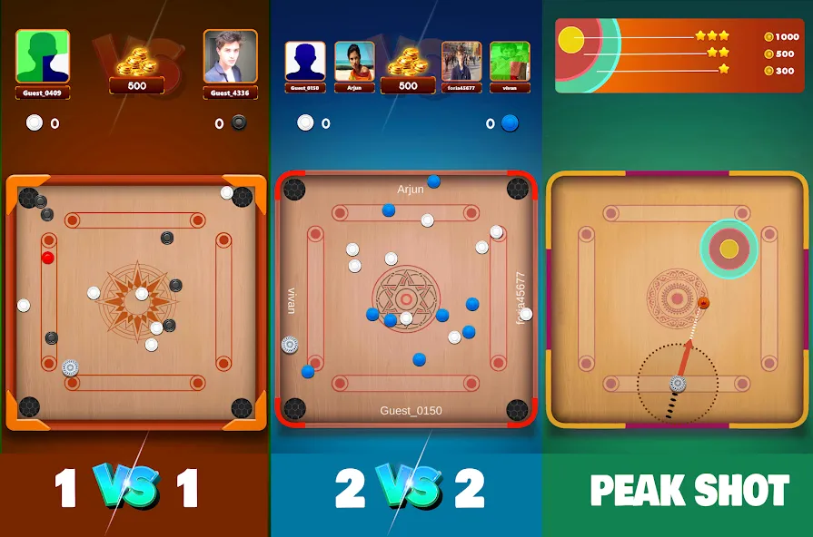 Взлом Carrom Board Clash : Pool game (Карром борд пул игра)  [МОД Меню] — полная версия apk на Андроид screen 4