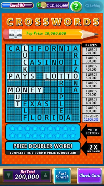 Взлом Scratch Off Lottery Casino (Скретч Офф Лотерейное Казино)  [МОД Много денег] — стабильная версия apk на Андроид screen 5