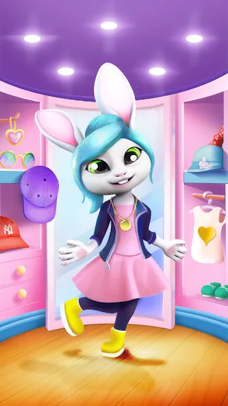 Скачать взломанную Bu Bunny — Cute pet care game  [МОД Unlocked] — полная версия apk на Андроид screen 5