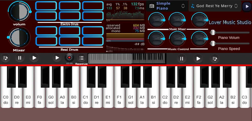 Скачать взломанную Org Piano:Real Piano Keyboard (Орг Пиано)  [МОД Unlimited Money] — полная версия apk на Андроид screen 2