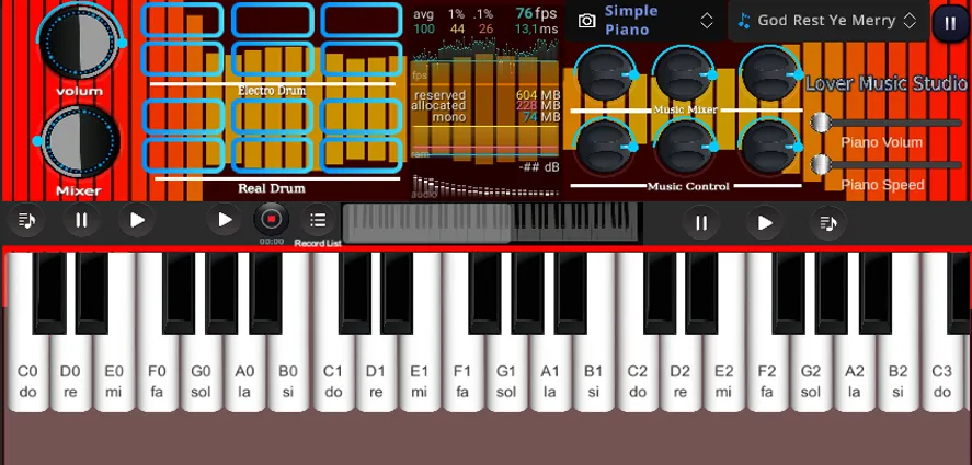 Скачать взломанную Org Piano:Real Piano Keyboard (Орг Пиано)  [МОД Unlimited Money] — полная версия apk на Андроид screen 4