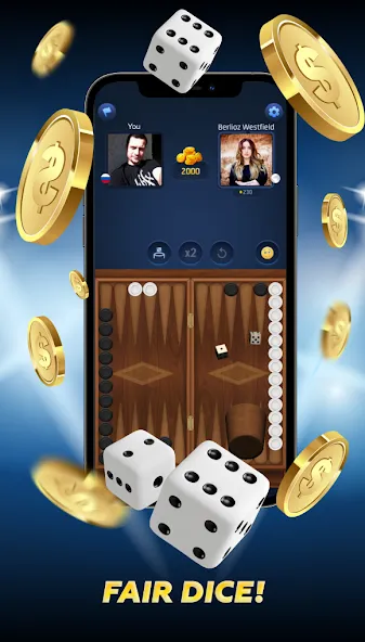 Скачать взломанную PPNards: Backgammon board game (ППНардс)  [МОД Unlocked] — последняя версия apk на Андроид screen 2