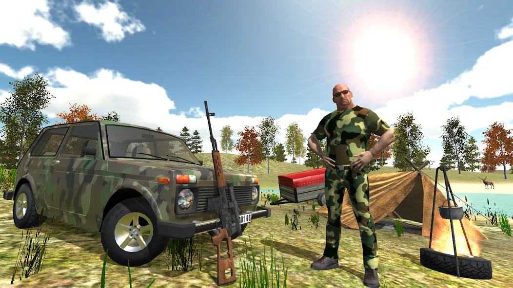 Взломанная Hunting Simulator 4×4  [МОД Меню] — последняя версия apk на Андроид screen 1