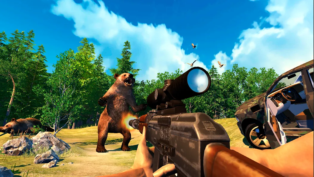 Взломанная Hunting Simulator 4×4  [МОД Меню] — последняя версия apk на Андроид screen 2