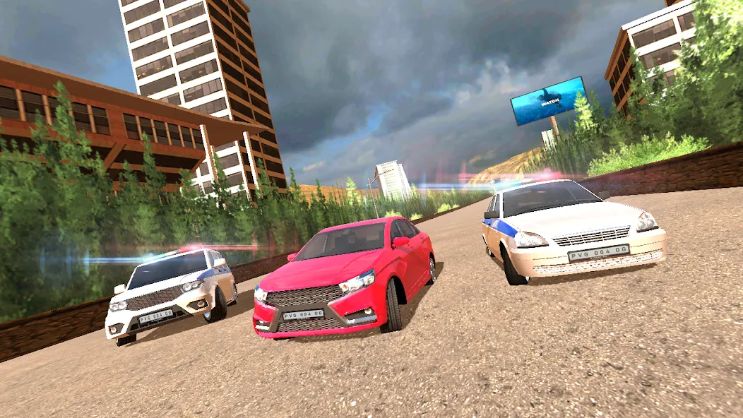 Скачать взломанную Police Car Chase  [МОД Unlocked] — последняя версия apk на Андроид screen 3