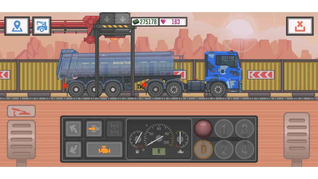 Скачать взлом Trucker and Trucks  [МОД Бесконечные деньги] — полная версия apk на Андроид screen 2