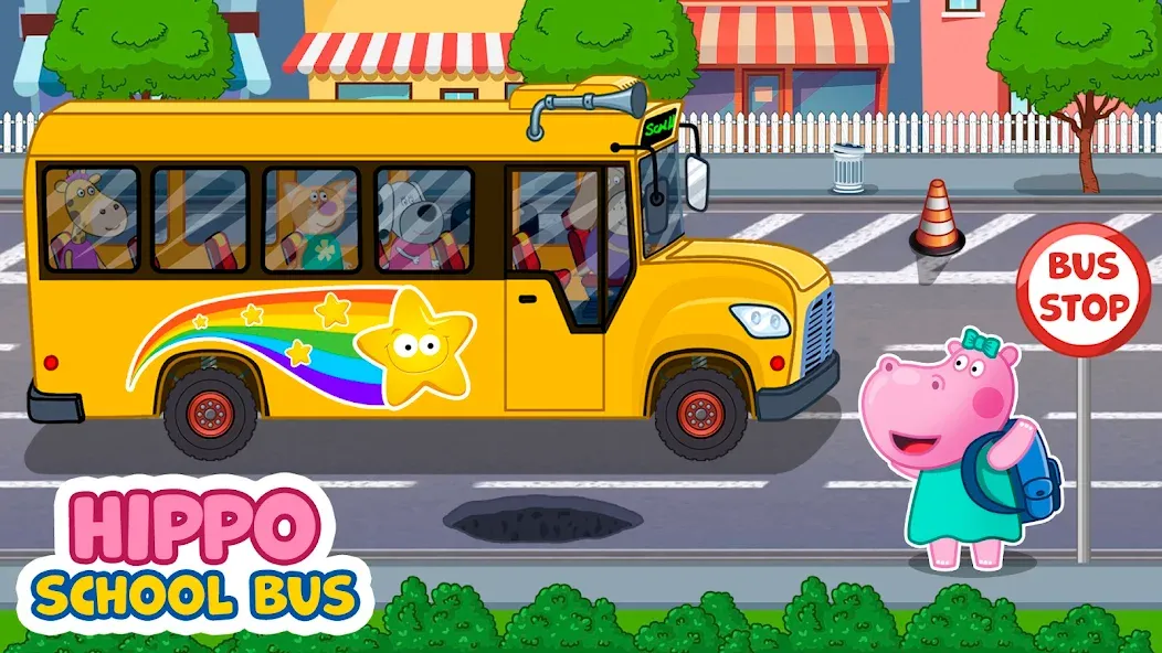 Скачать взломанную Kids School Bus Adventure  [МОД Много денег] — стабильная версия apk на Андроид screen 1