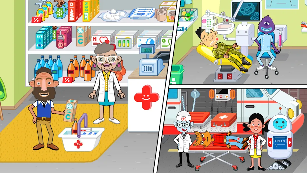 Скачать взломанную Pepi Hospital: Learn & Care (Пепи Хоспитал)  [МОД Unlimited Money] — полная версия apk на Андроид screen 3