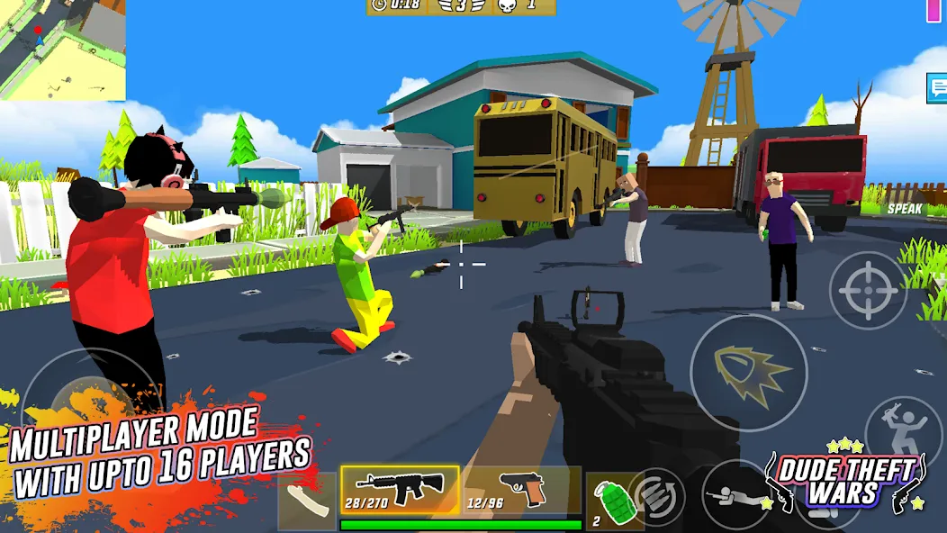 Взлом Dude Theft Wars Shooting Games (Дуд Тефт Варс)  [МОД Unlocked] — стабильная версия apk на Андроид screen 2