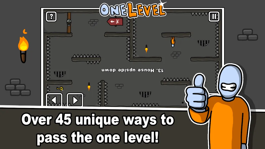 Скачать взлом One Level: Stickman Jailbreak (Уан Левел)  [МОД Unlocked] — полная версия apk на Андроид screen 2