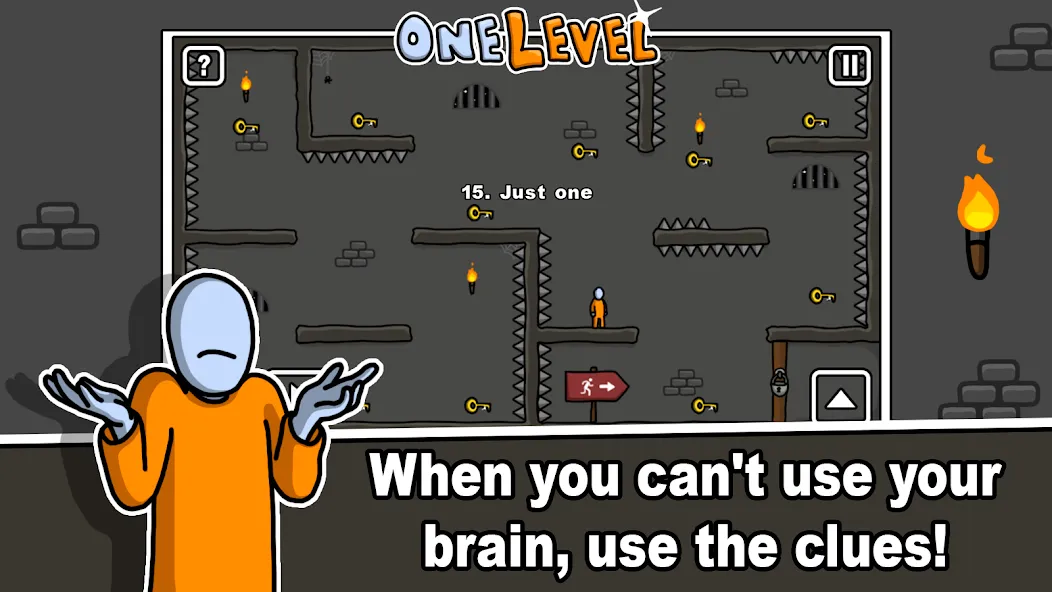 Скачать взлом One Level: Stickman Jailbreak (Уан Левел)  [МОД Unlocked] — полная версия apk на Андроид screen 5