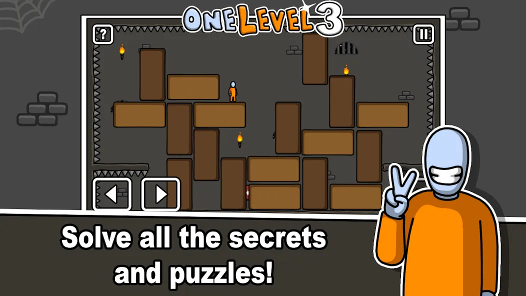 Скачать взломанную One Level 3 Stickman Jailbreak (Один Уровень 3)  [МОД Много монет] — полная версия apk на Андроид screen 4