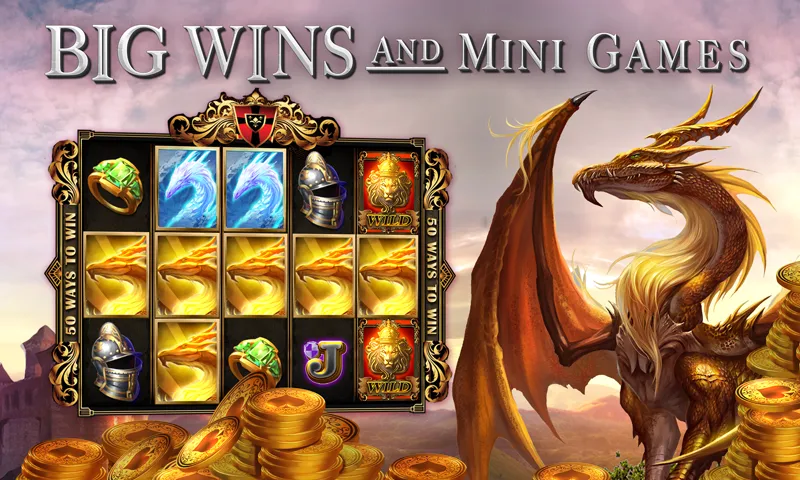 Взломанная Slots Dragon Machine (Трон драконов слоты)  [МОД Unlimited Money] — полная версия apk на Андроид screen 1