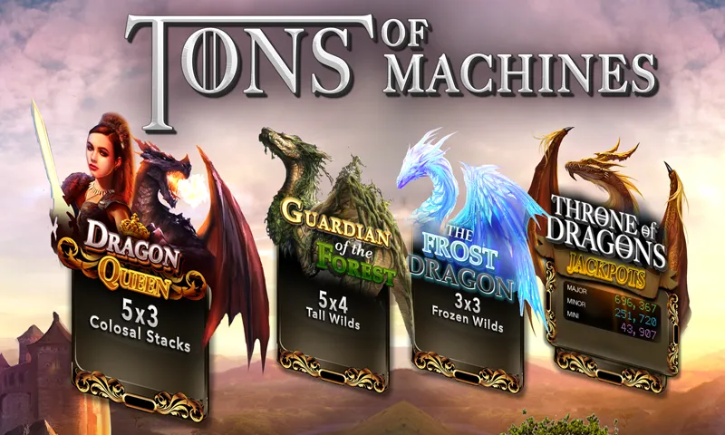 Взломанная Slots Dragon Machine (Трон драконов слоты)  [МОД Unlimited Money] — полная версия apk на Андроид screen 3