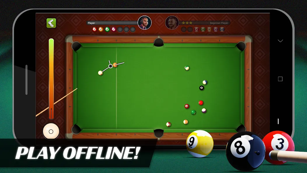 Взлом 8 Ball Billiards Offline Pool (Балл Бильярд Оффлайн Пул)  [МОД Menu] — стабильная версия apk на Андроид screen 1