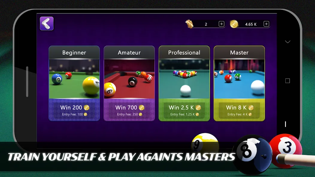 Взлом 8 Ball Billiards Offline Pool (Балл Бильярд Оффлайн Пул)  [МОД Menu] — стабильная версия apk на Андроид screen 2