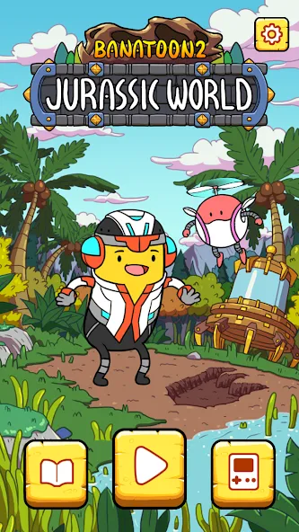 Скачать взломанную BANATOON2: Jurassic World! (БАНАТУН2)  [МОД Много монет] — полная версия apk на Андроид screen 1