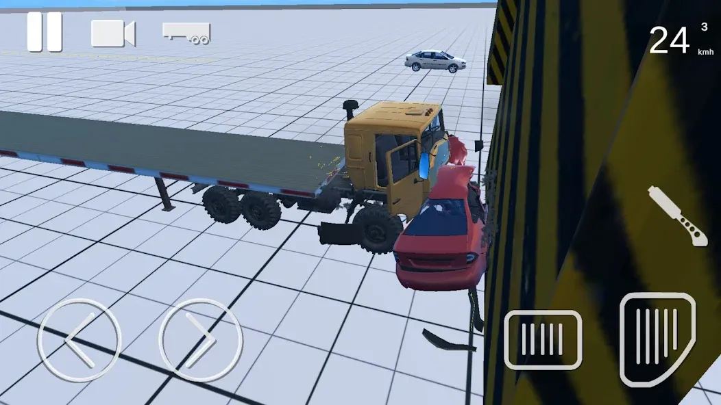 Скачать взломанную Truck Crash Simulator Accident (Симулятор ДТП с грузовиком)  [МОД Бесконечные монеты] — полная версия apk на Андроид screen 4